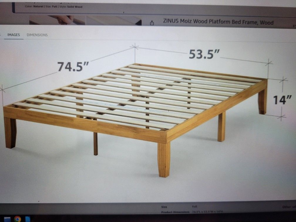 Solid Wood Platform Bed Frame