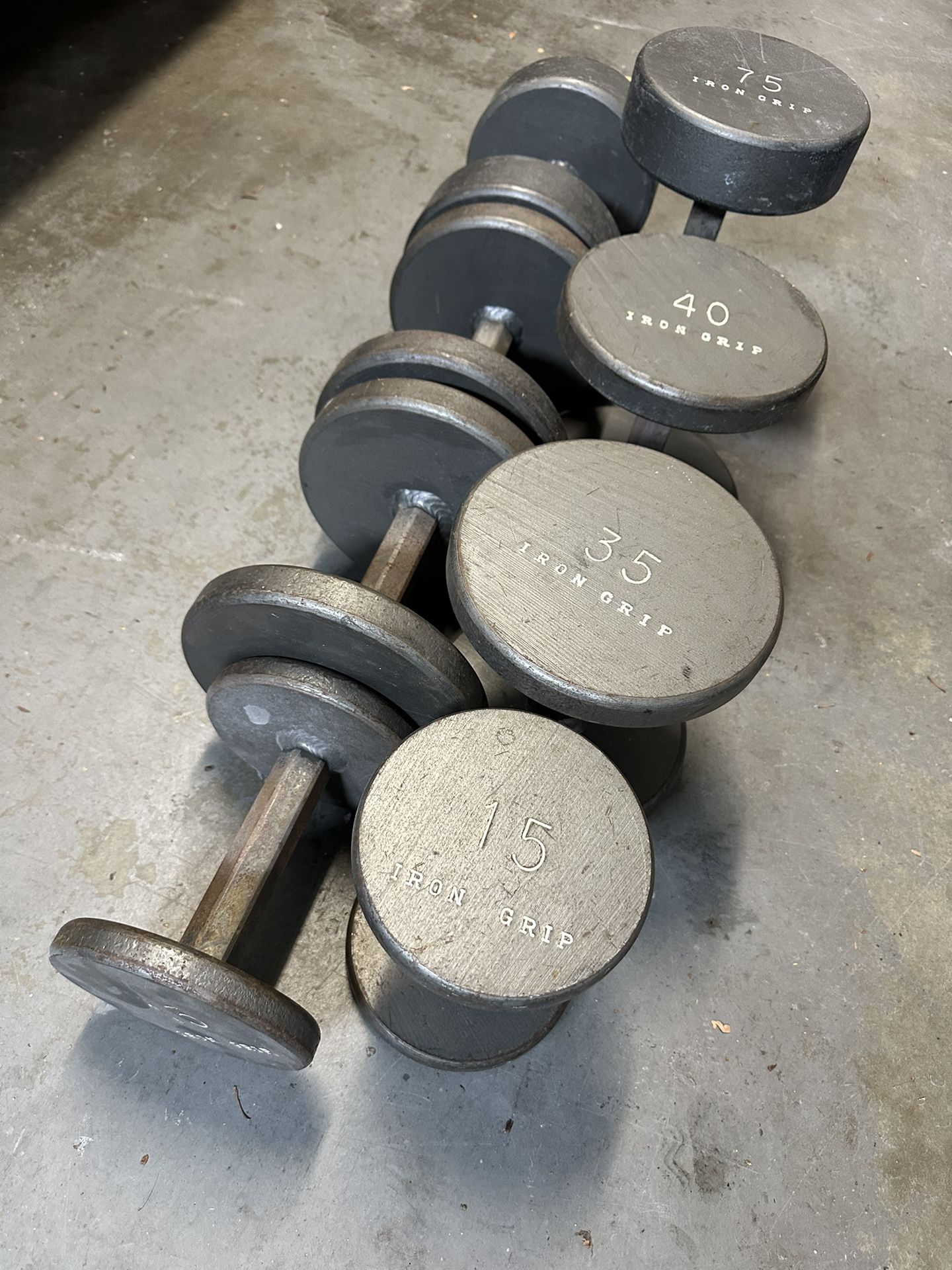 Iron Grip Dumbbells for Sale in Stockton, CA OfferUp