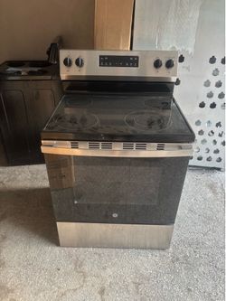 GE glass top range