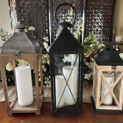 Lanterns - LED Candles NOT Included