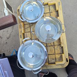 9 piece stainless steel serving set