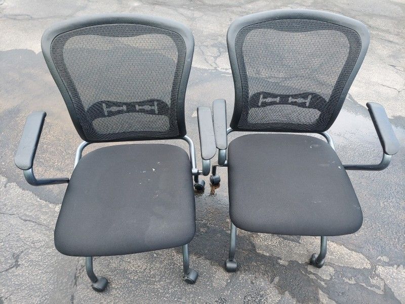 2 Foldable Office Chairs