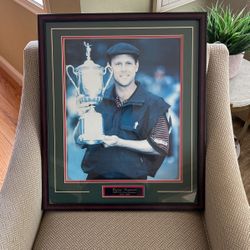 Payne Stewart 1999 U.S. Open Champion Photograph Holding The Trophy 