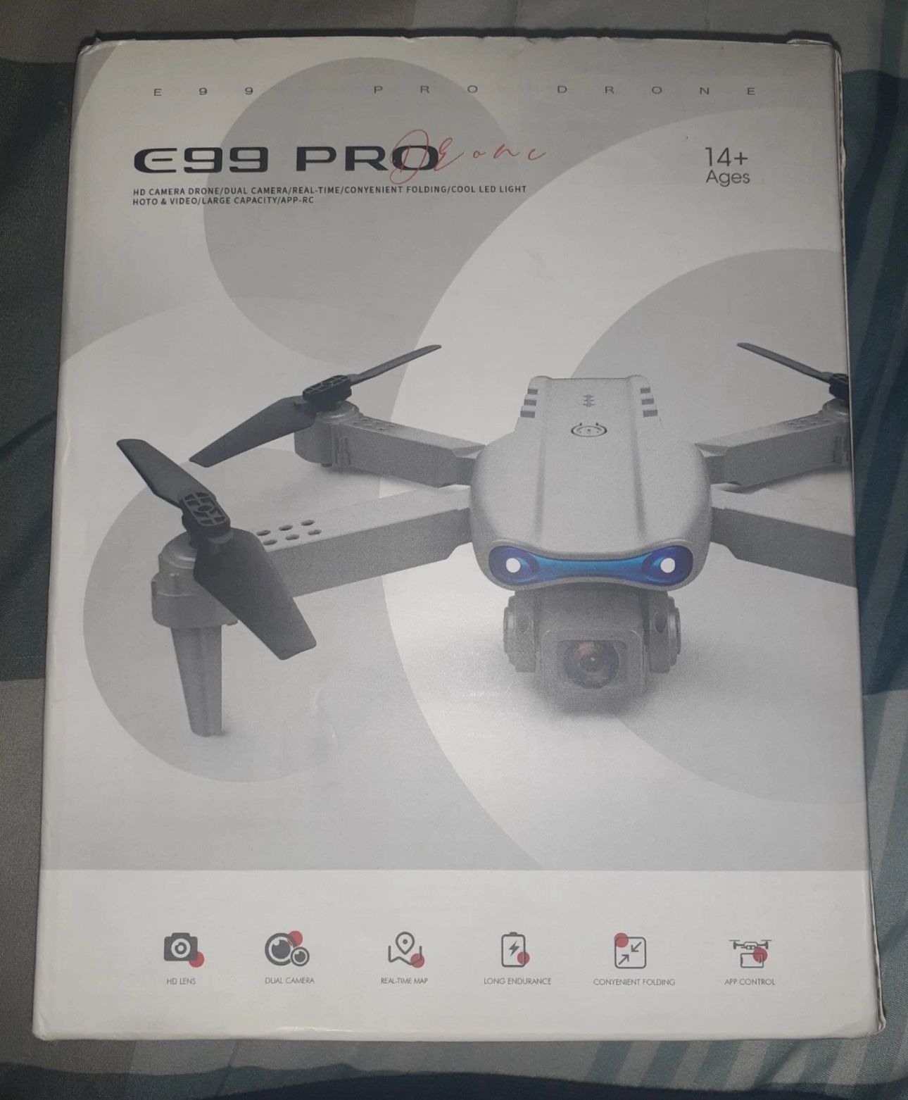E99 PRO RC Drone With HD Dual Camera WiFi FPV Foldable Quadcopter New