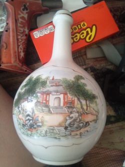 Chinese porcelain wine bottle