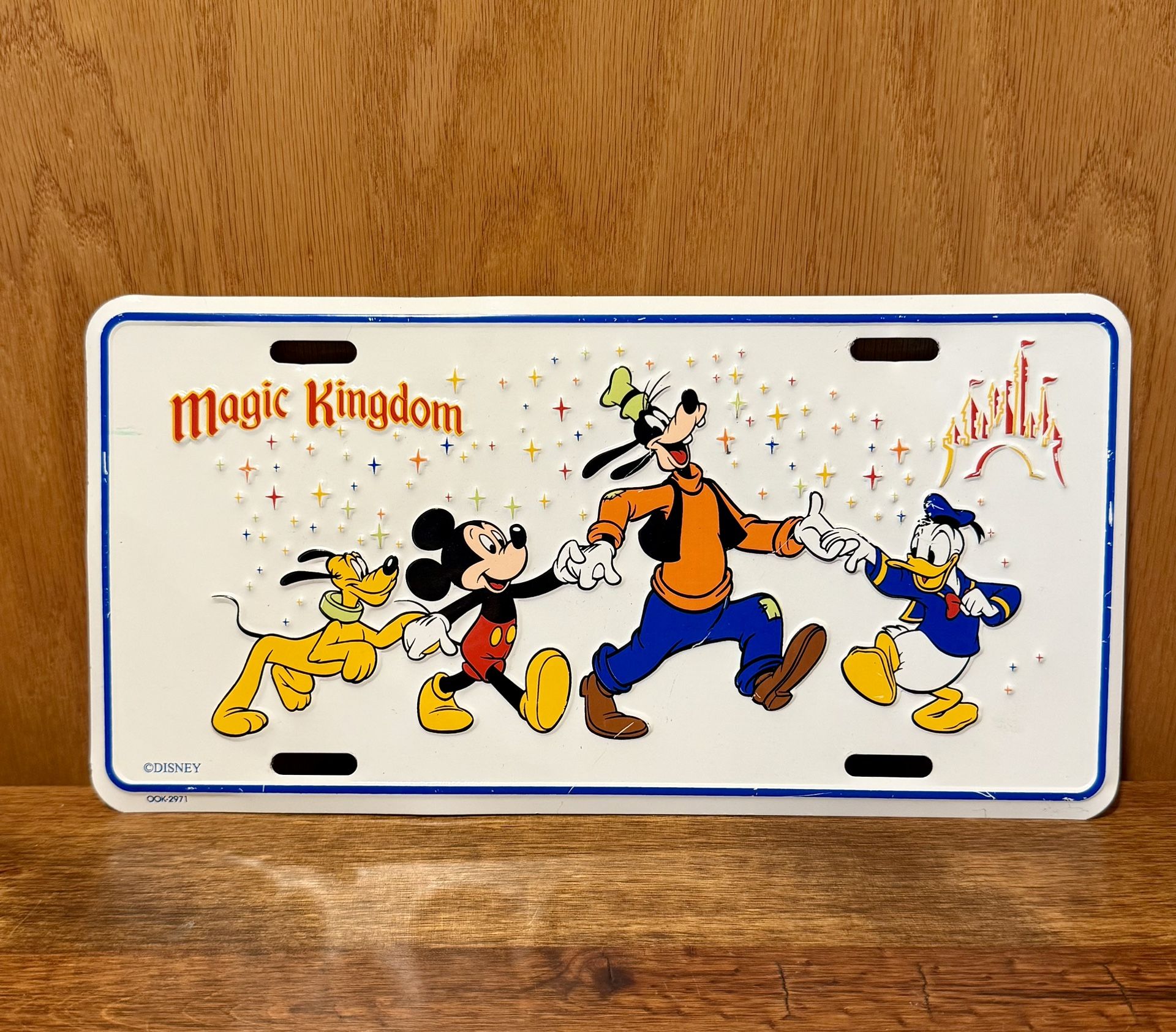 AUTHENTIC Walt Disney World Magic Kingdom Character License Plate Tag RETIRED
