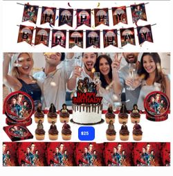Stranger Things Birthday Party Decorations Set