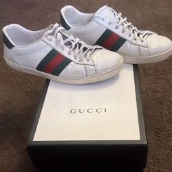 Gucci Mens Ace Sneakers Original Size 9.5