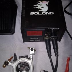 Tattoo Machine Full Kit Plus Extra Supplies 