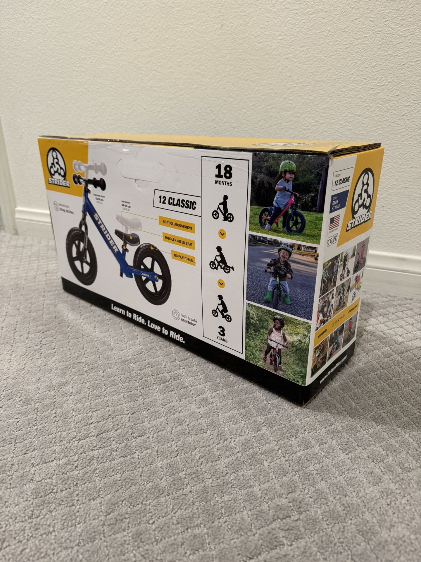 Strider 12 Balance Bike New In Box