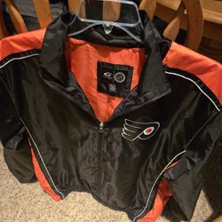 Philadelphia flyers full zip windbreaker