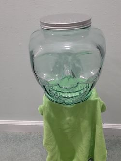Jumbo glass skull jar
