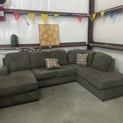 Large grey Sectional Couch (7ft. X 10 ft)