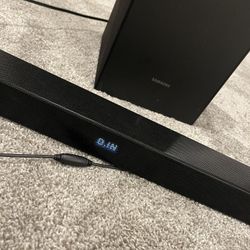 Samsung Soundbar And Subwoofer