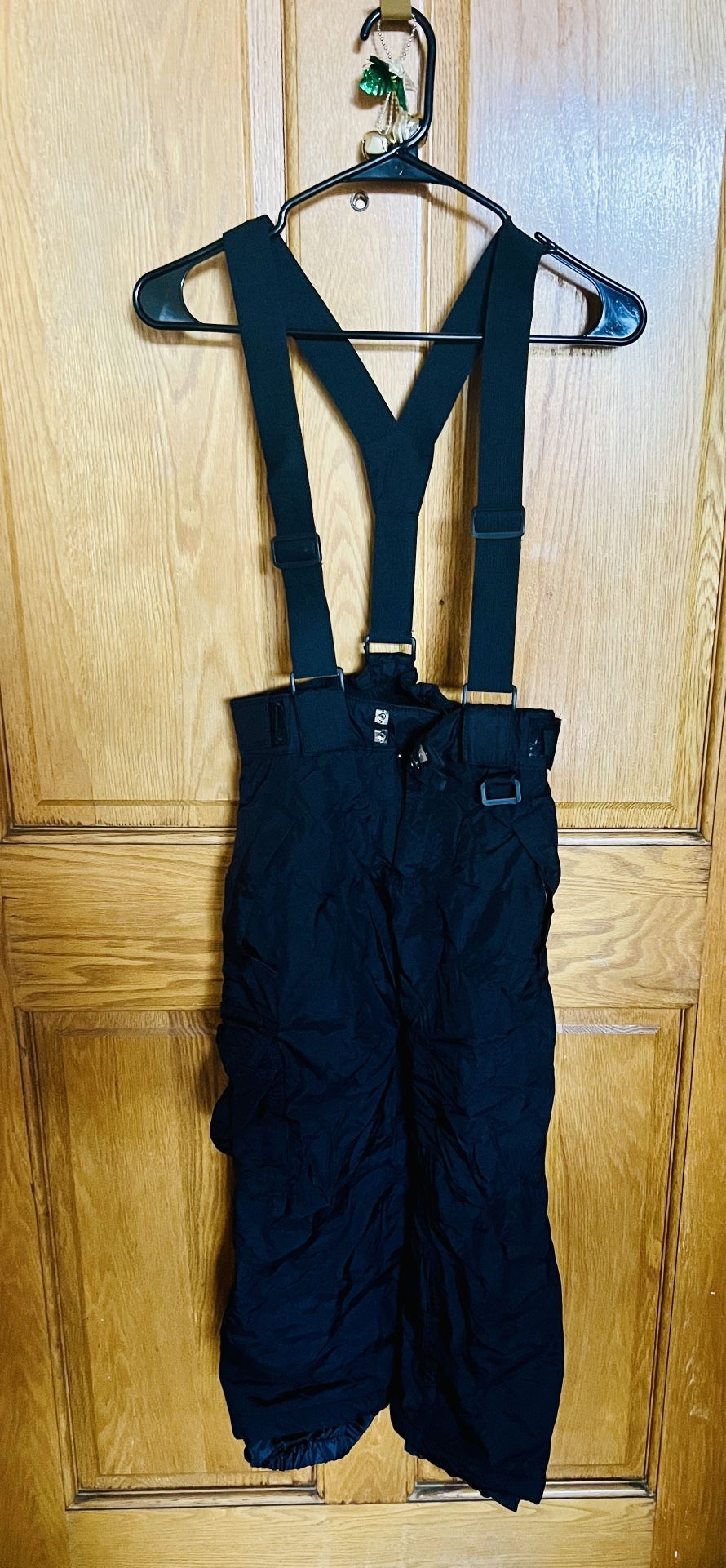 Snow bib, boots, and gloves for kids
