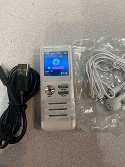 Dictopro X100 8GB MP3 Player and digital voice recorder-White