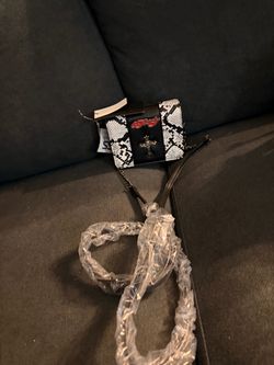 Ed Hardy Mini Bag Snake Print Chain Strap
