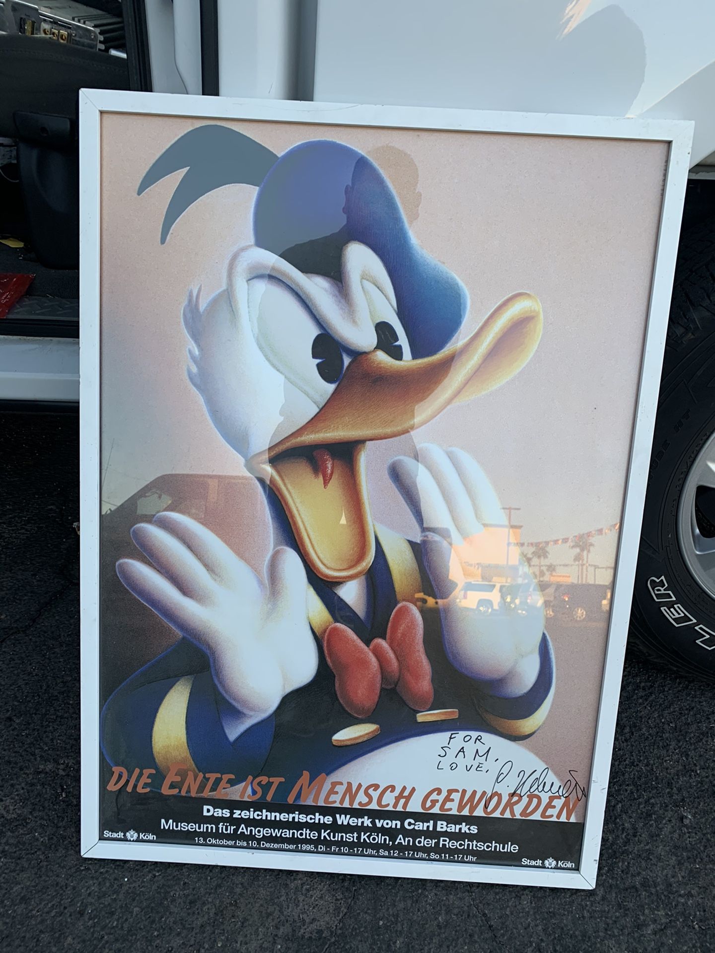 gottfried helnwein donald duck Signed poster
