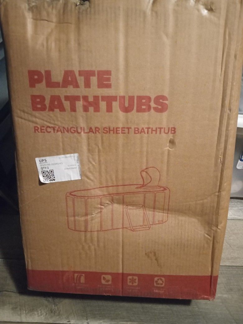 Adult Rectangular Sheet Bathtub Cold Plunge Spa Tub