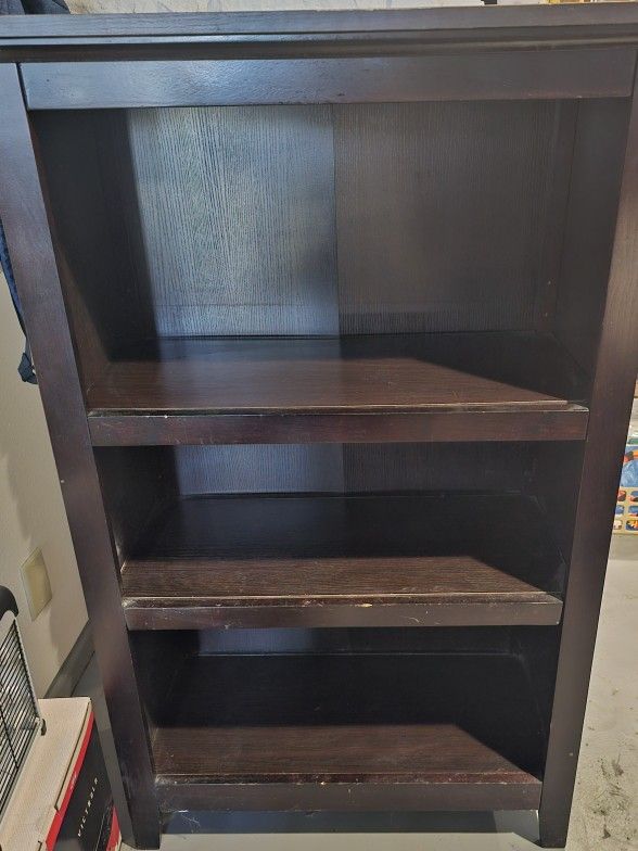 Brown 3 Shelve Stand Book Shelve Storage