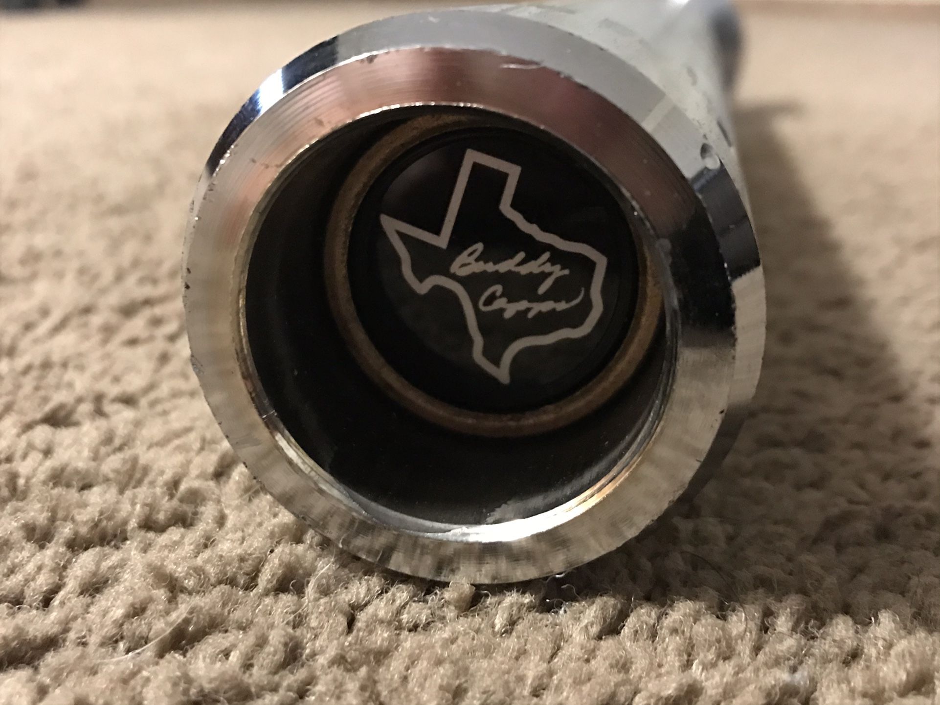 Texas Power Barbell Black Zinc Chrome Sleeves