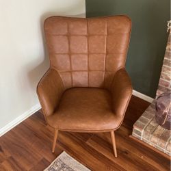 Brand New Unused Faux Leather Wingback Chair