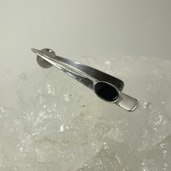 Silver 925 Ónix Stone Pin