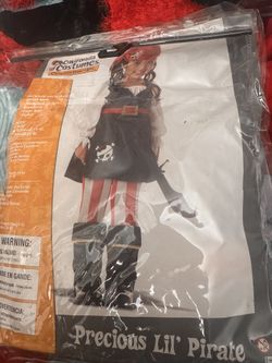 Pirates costume I have two the sizes are in the pictures