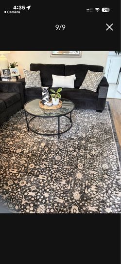 8x10 Cream/Grey Area Rug