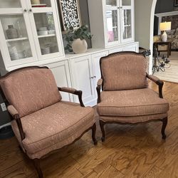 Set of Vintage Cherry Wood Chairs 