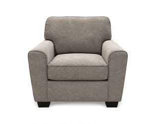 NY: Textured Chenille Fabric Club Chair