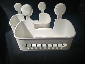 Shower caddy with suction  cup
