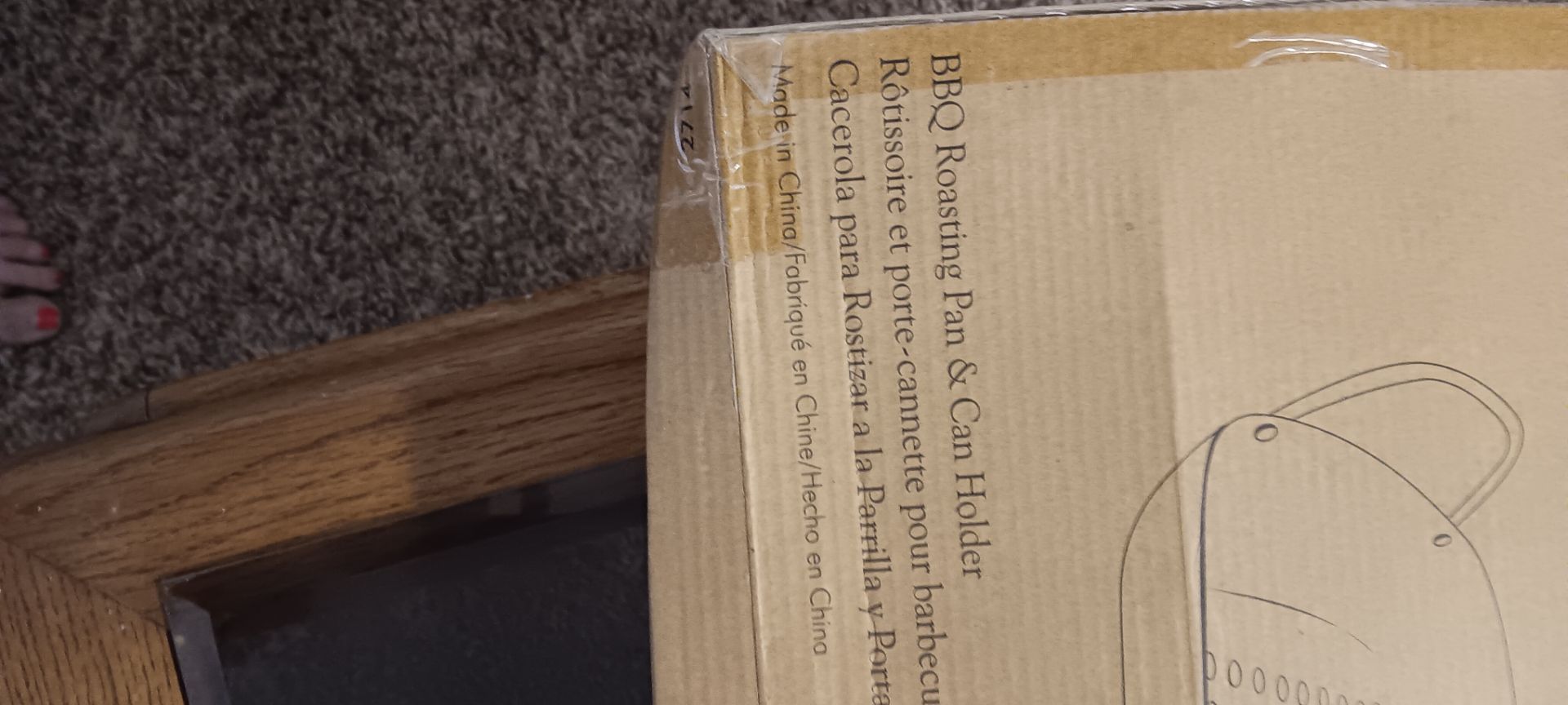 Pampered chef B BQ Roasting Pan & Can Holder