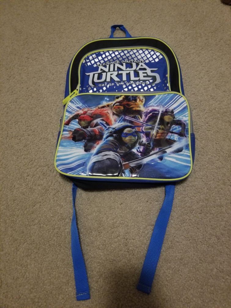 Ninja turtles backpack new never used