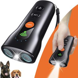 BRAND NEW 3 in 1 Rechargeable Ultrasonic Dog Bark Deterrent 50FT with High Low Mode