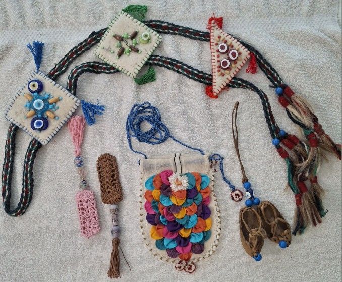 Lot of 5 collection of handcrafted decorative ,Artisan Crafted GIFTS and DECORS
