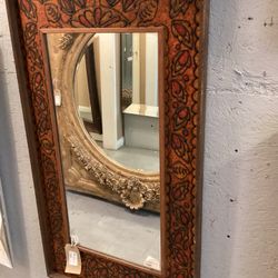 Autumn Color Rectangular Left Design Frame Mirror  SKU  9FHR3W