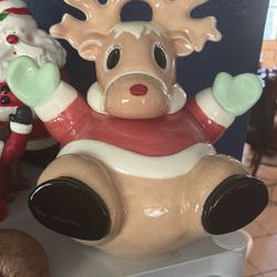 Reindeer Cookie Jar