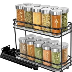 Pull Out Spice Organization for Cabinets - 4-3/8 inch Wide