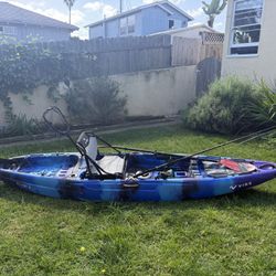 Vibe Yellowfin 120 Fishing Kayak w/ Rudder Kit