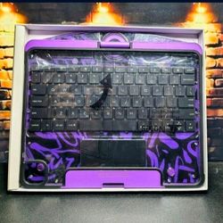 TSQQST Clear Wireless Keyboard Case for 13-inch iPad Pro M4 2024 and 2025 with Pencil Holder and Multi-touch Trackpad, High-Tech Visible PCB Style