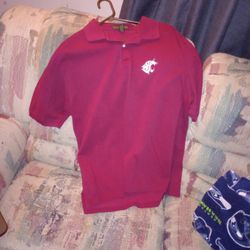 Cross Creek Men's XL WSC Burgundy With Silver Print Shirt 