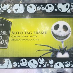 Disney Nightmare Before Christmas License Plate Cover New SEALED 