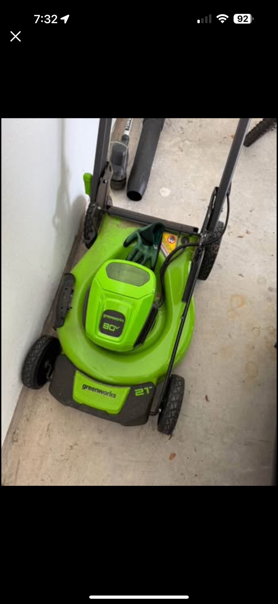 Electric Mower edger & blower w/ battery $300 - OBO