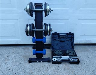 Weights, Dumbbell Rack, Dumbbell Bars,  Collars And Dumbbells