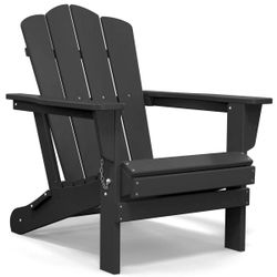 Adirondack Foldable Black Chairs - PAIR - $120