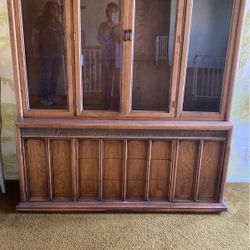 Sold Wood China Cabinet