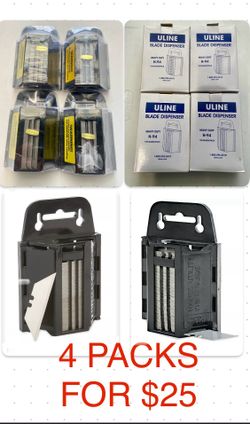 UTILITY BLADES HEAVY DUTY. 4 packs for $25