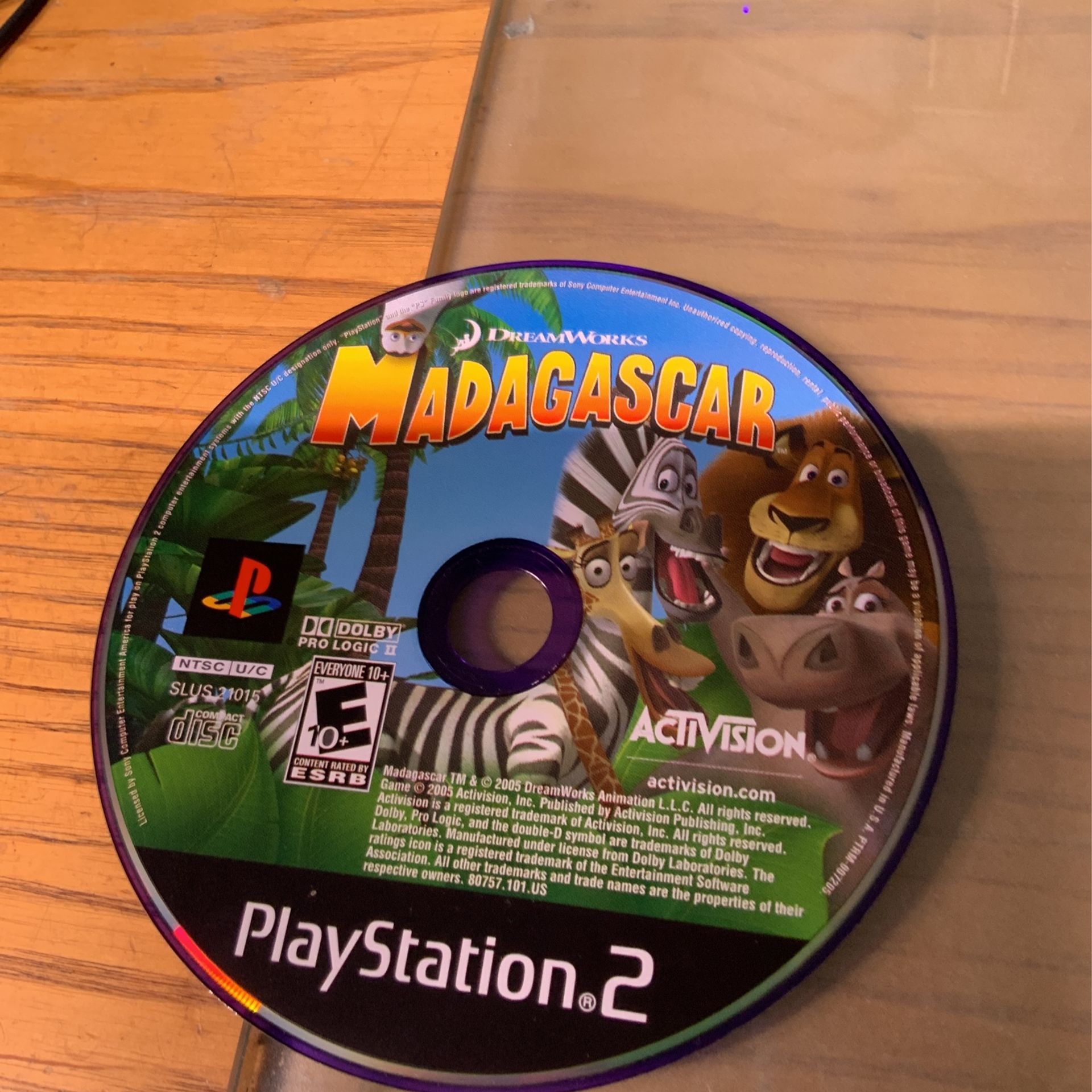 Play Station 2 Madagascar