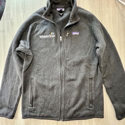 Patagonia Better Sweater Full Zip Jacket Men’s Medium Gray Fleece Whittier Trust